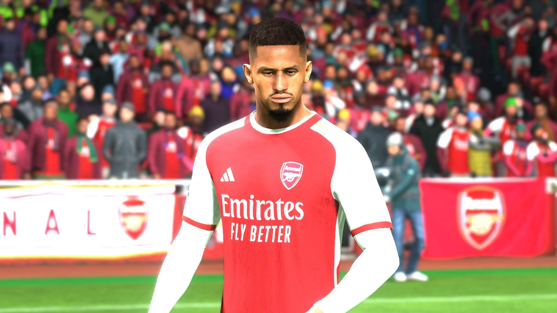 William Saliba in FC24 (Image via FC 24)