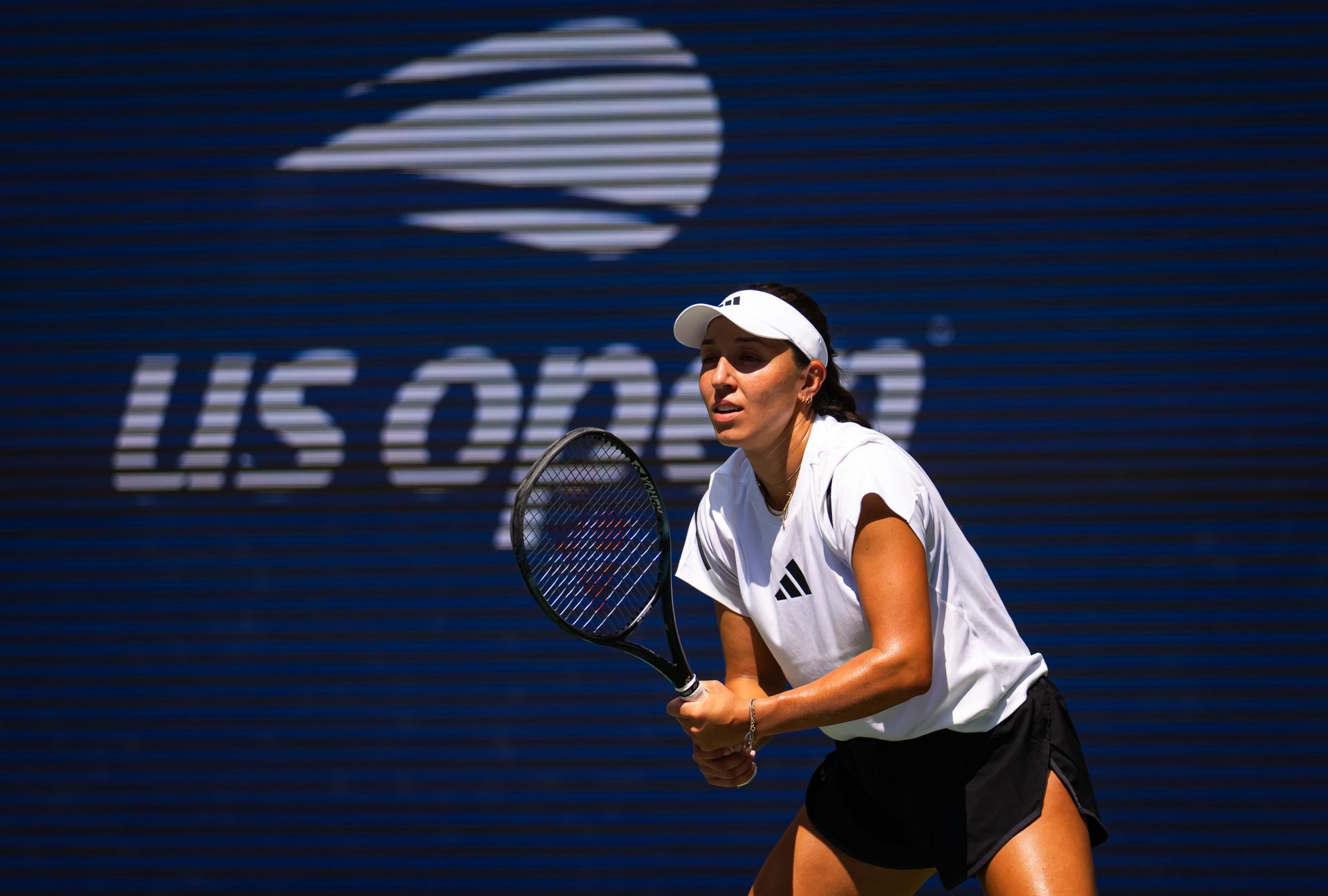 Jessica Pegula practicing ahead of the US Open (Source: Getty)