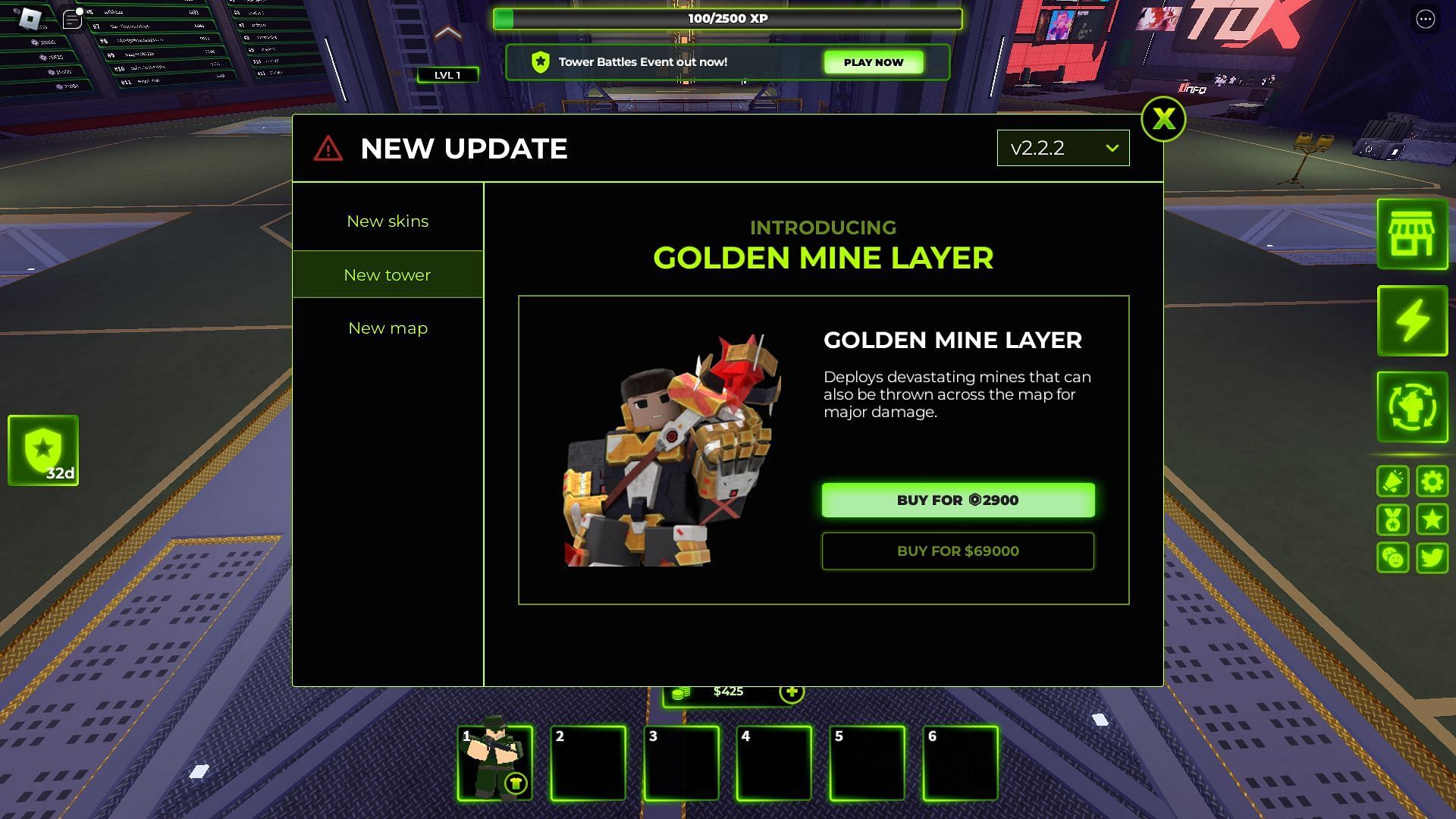 The Golden Mine Layer (Image via Roblox)