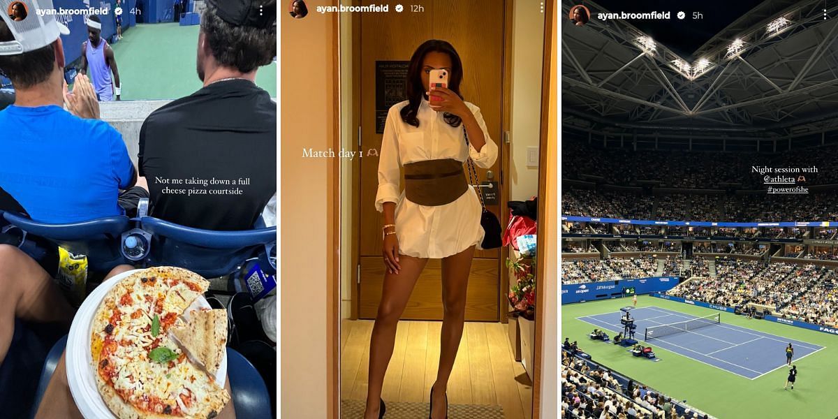 Frances Tiafoe's girlfriend Ayan Broomfield on Instagram