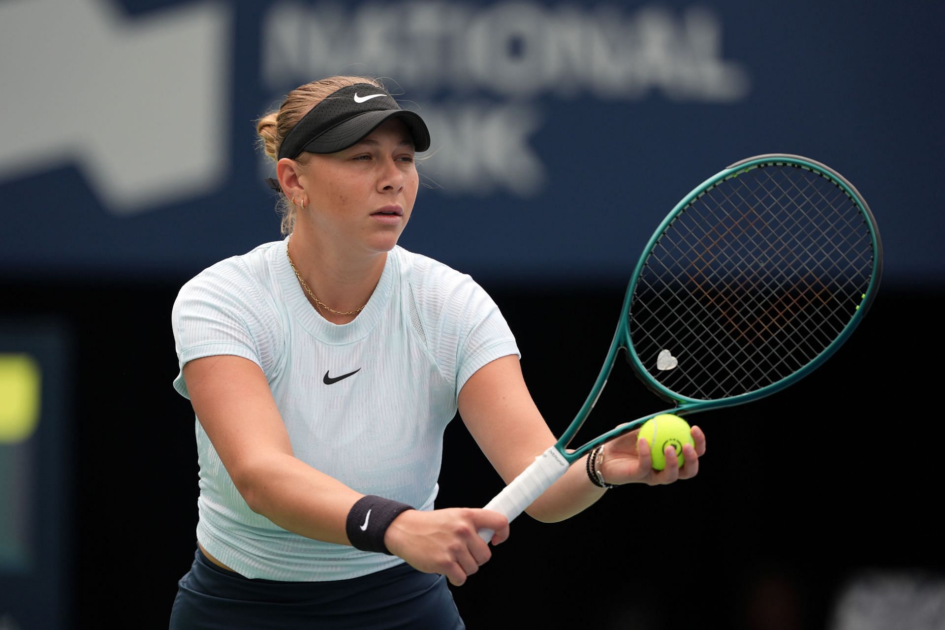 Amanda Anisimova at the 2024 Canadian Open [Image Source: Getty Images]