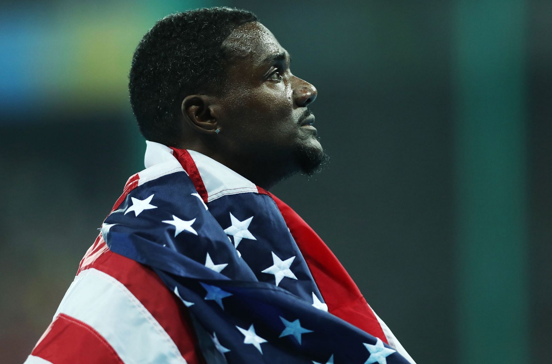 Justin Gatlin at the Rio 2016 Olympic Games (Image via Getty Images)