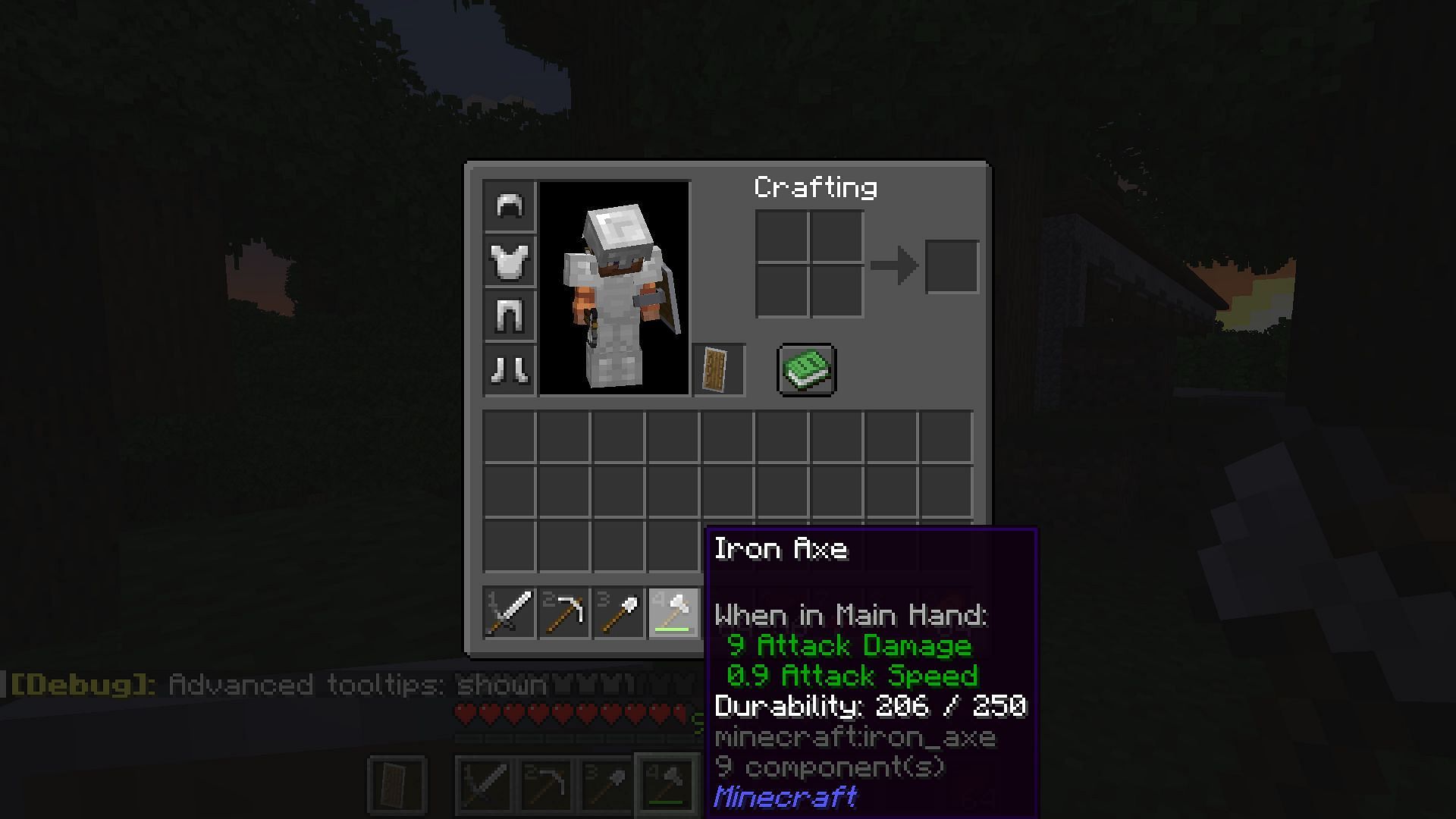 Detailed descriptions allow for precise use of item durability (Image via Mojang Studios)