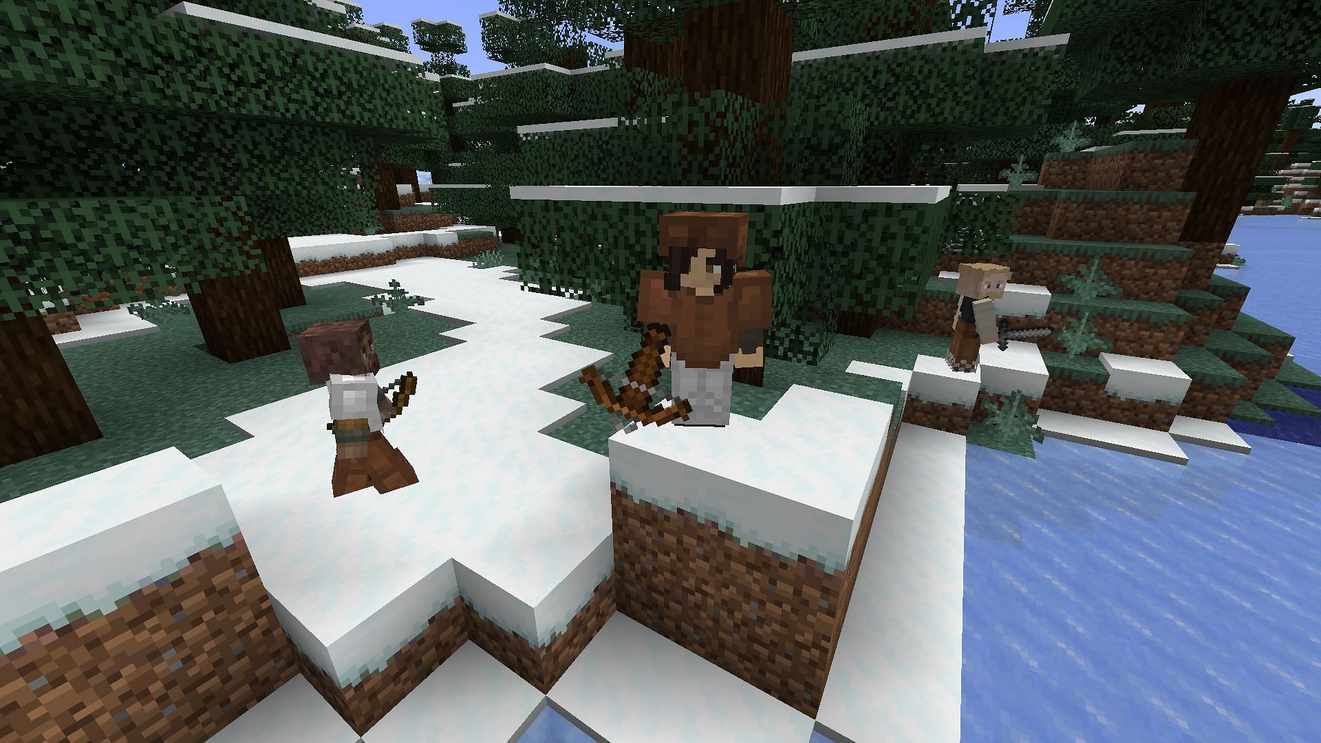 This interesting mod adds human traveling companions to the game (Image via Mojang Studios)