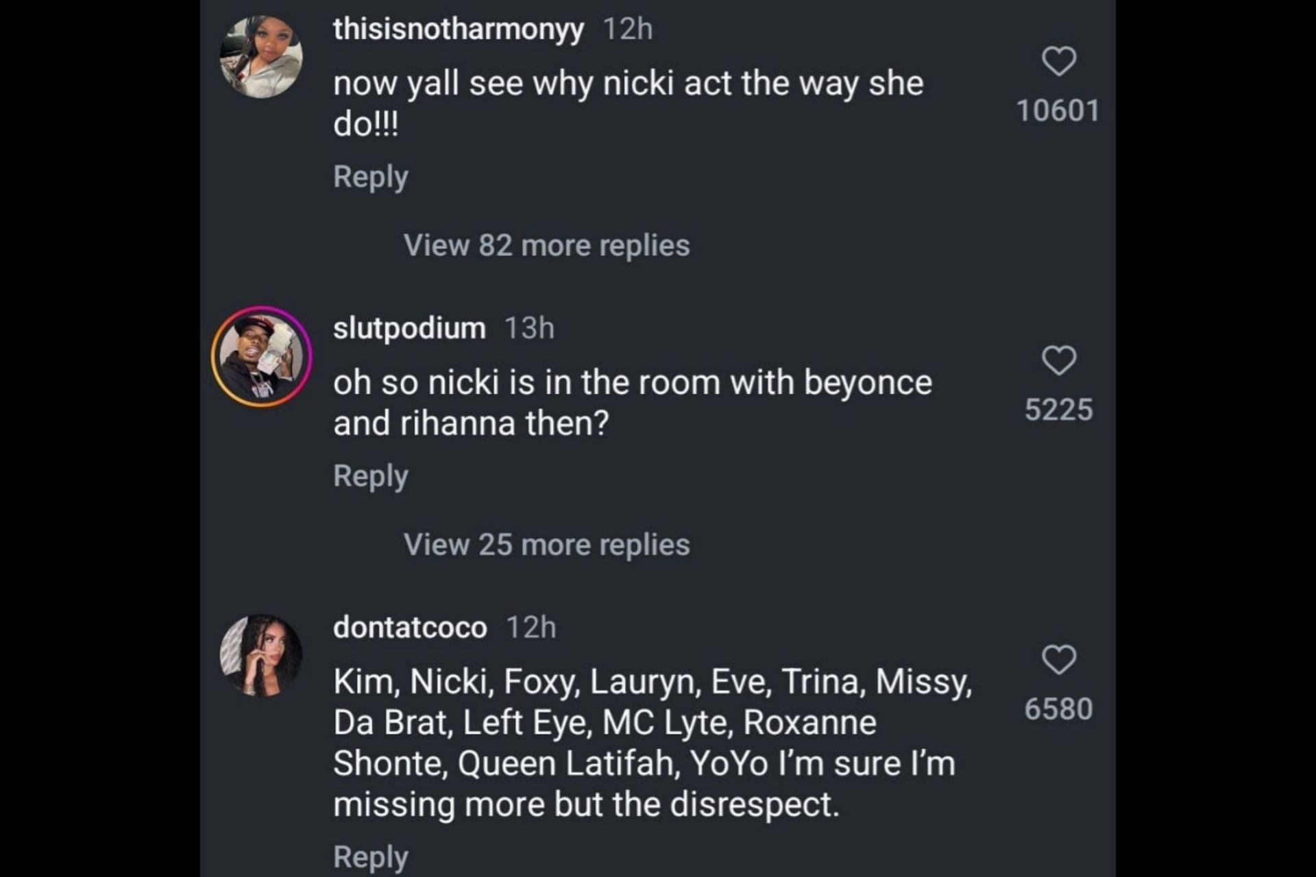 Netizen reacts to Nicki Minaj&#039;s exclusion from the event (Image via Instagram)