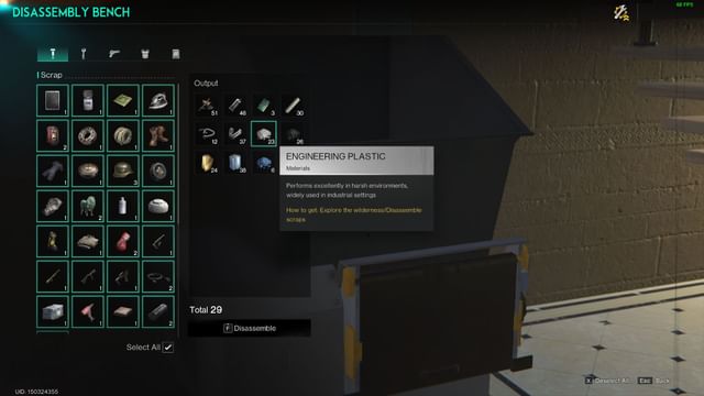 How to get Engineering Plastic in Once Human