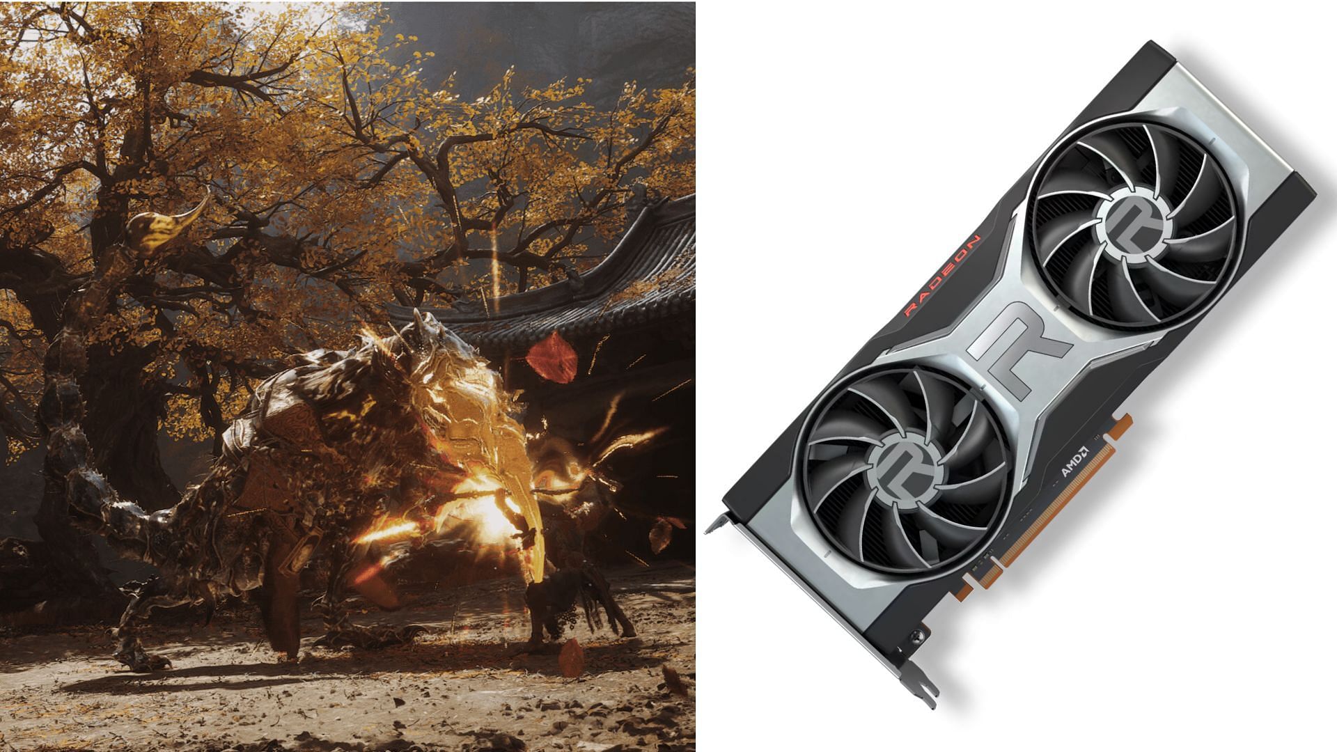 Black Myth: Wukong runs pretty well on the RX 6700 XT and RX 6750 XT (Image via AMD and Game Science)