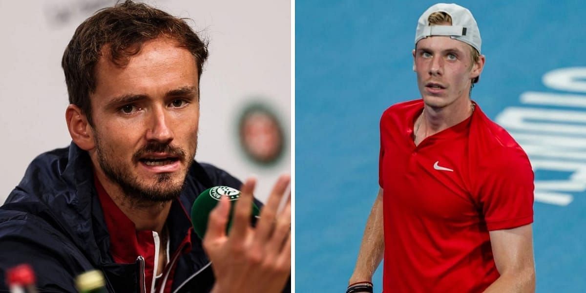 Daniil Medvedev (L) &amp; Denis Shapovalov (R) (Image source:  GETTY)
