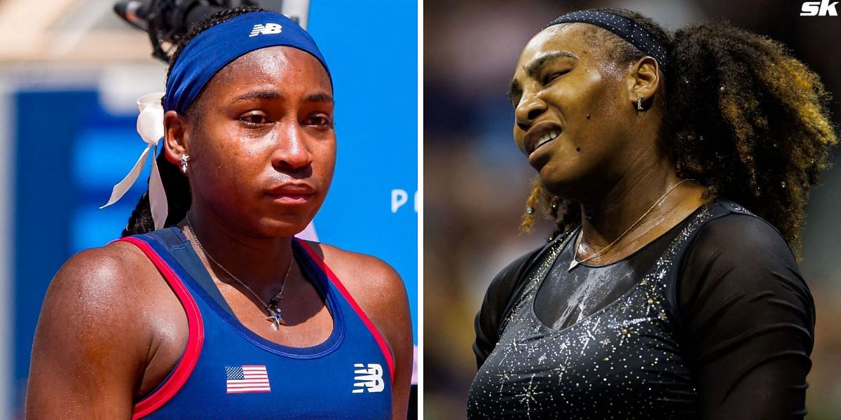 Coco Gauff (L) and Serena Williams (R) (Source: Getty)