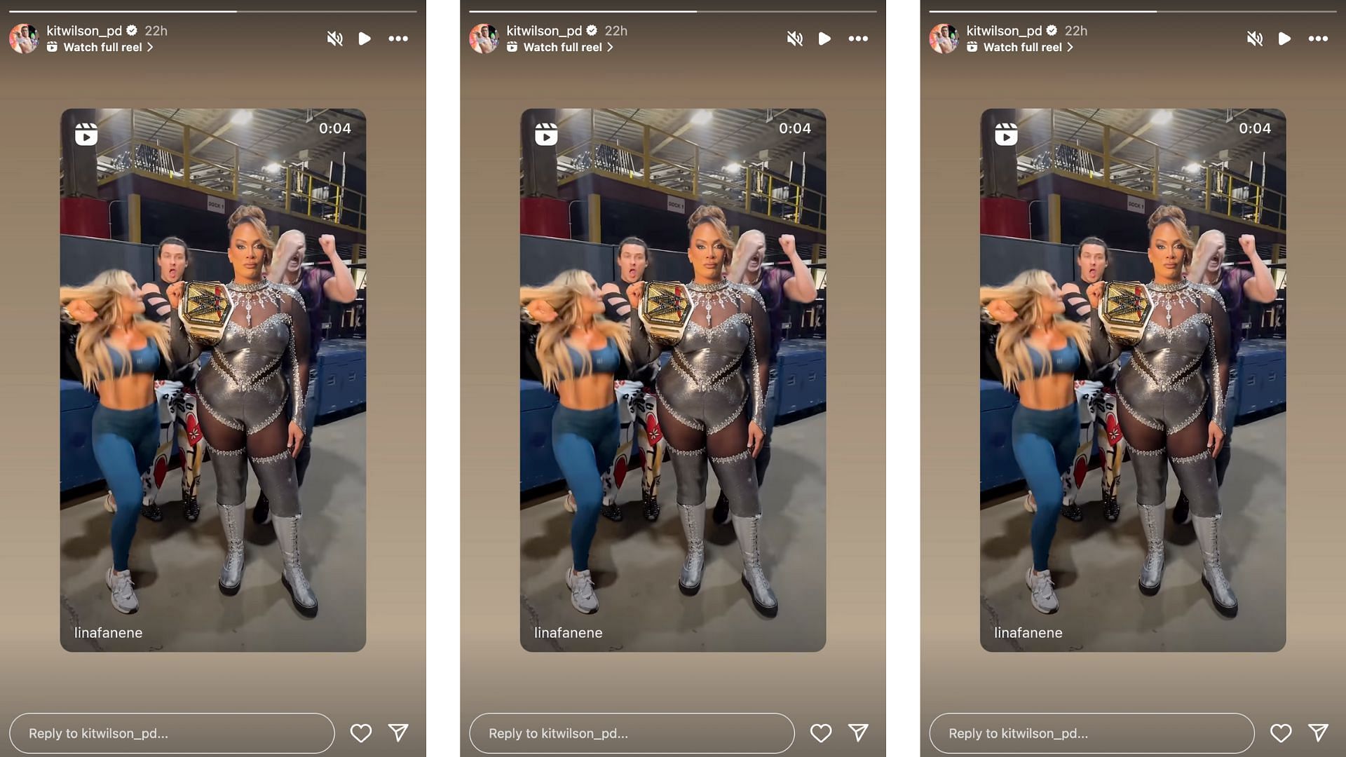 Pretty Deadly, Nia Jax and Tiffany Stratton send a message. [Image Credit: Screengrab from Wilson&#039;s Instagram story]