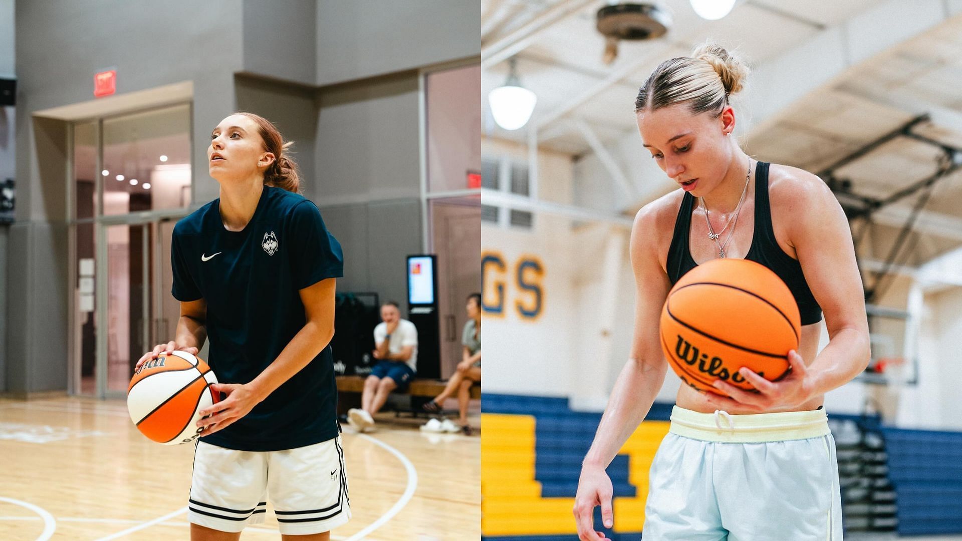 UConn star Paige Bueckers in training