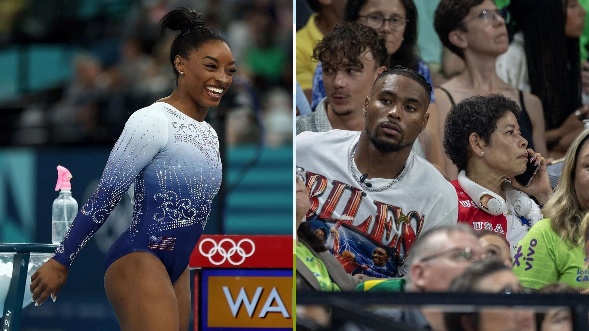 Simone Biles speaks on having Jonathan Owens watch her at Paris Olympics