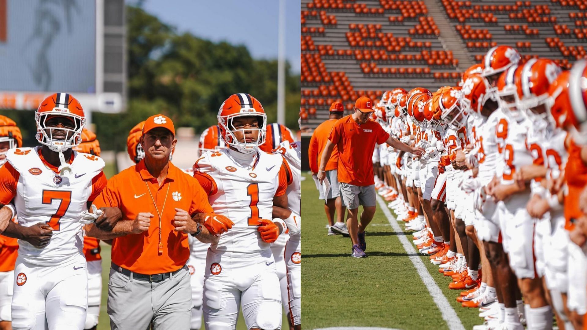 The Clemson Tigers team (Clemson