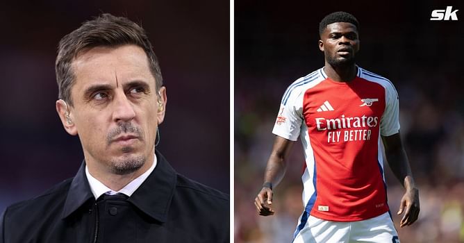 “It made me wince as a right-back” - Gary Neville salutes Arsenal star for his role in Thomas Partey’s goal against Aston Villa