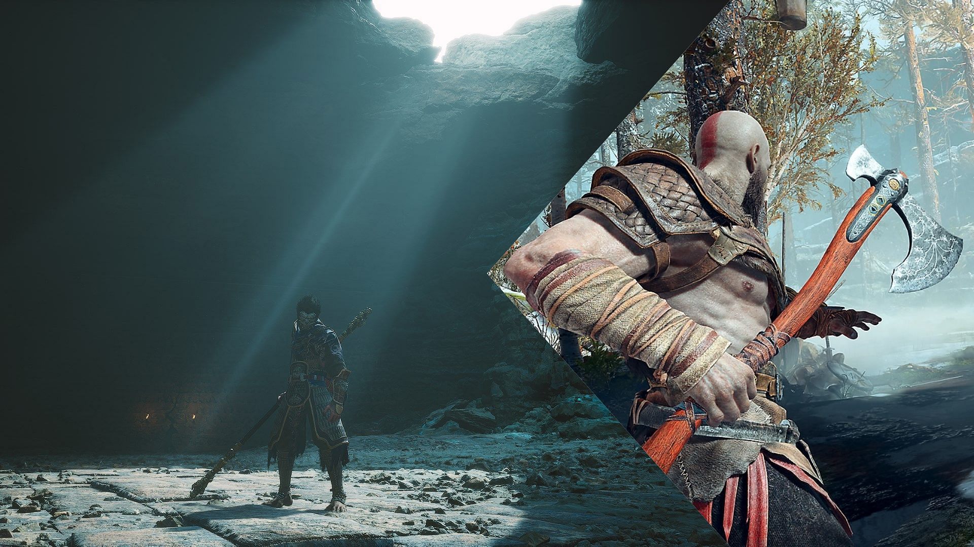 Aspects where Black Myth Wukong and God of War are alike and differ (Image via Game Science/Sony)