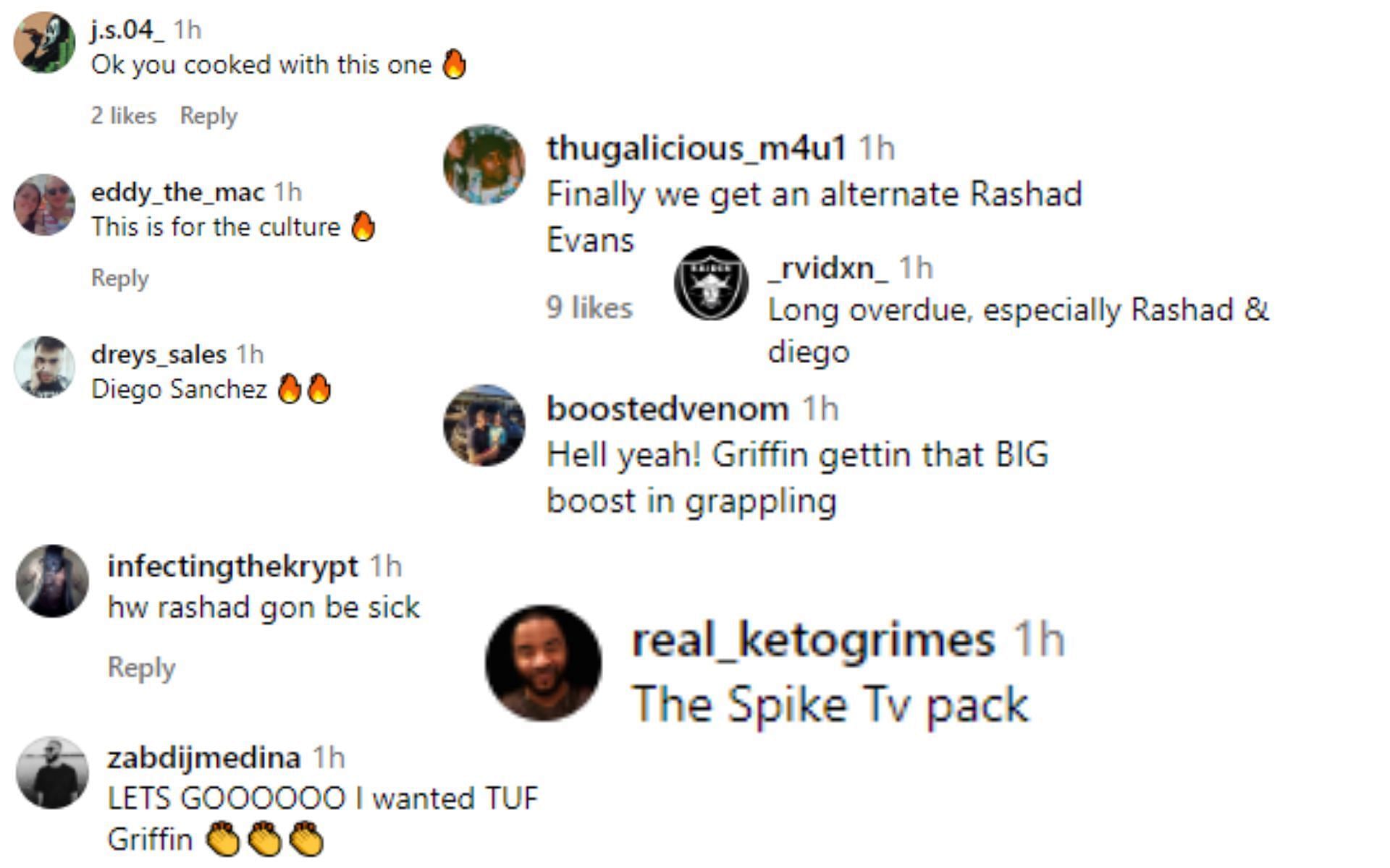 [Images Courtesy: @easportsufc Instagram comment section]