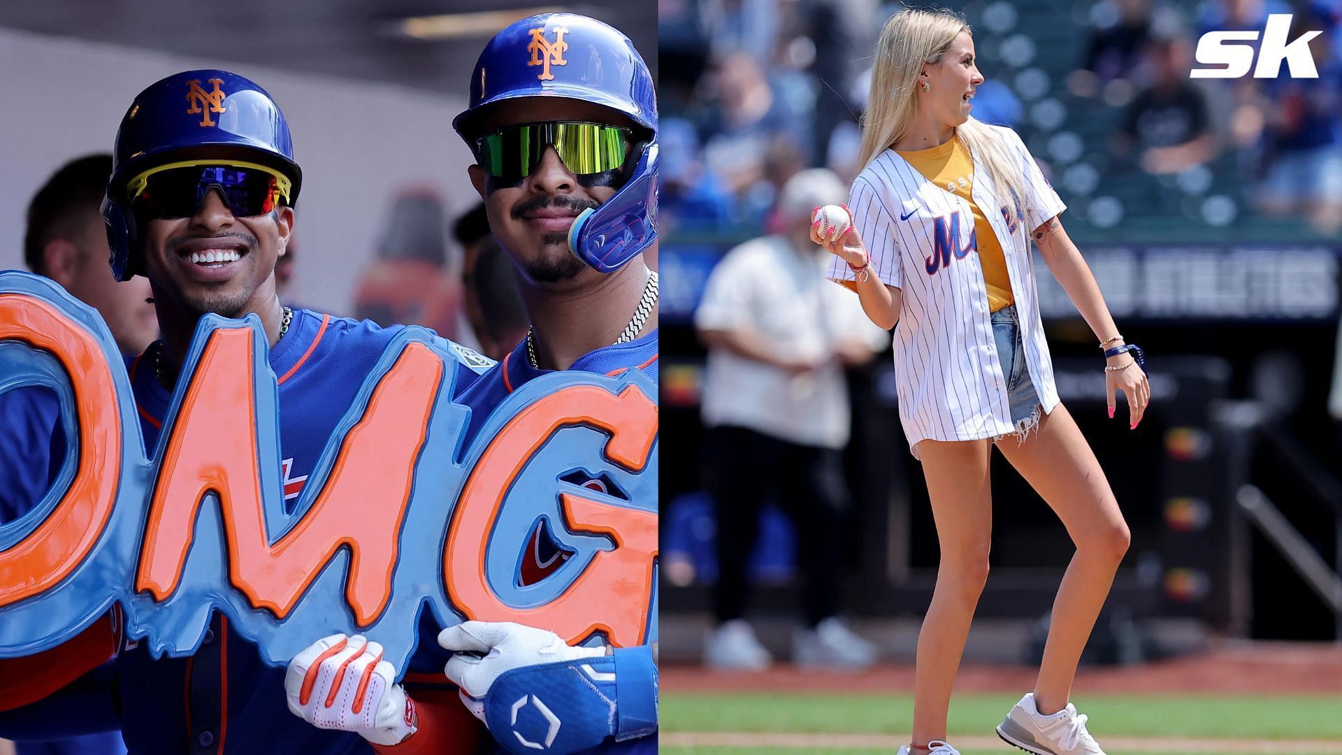 Mets fans disappointed as team invites Hawk Tuah Girl to throwing ceremonial first pitch (Photo Soure: IMAGN)