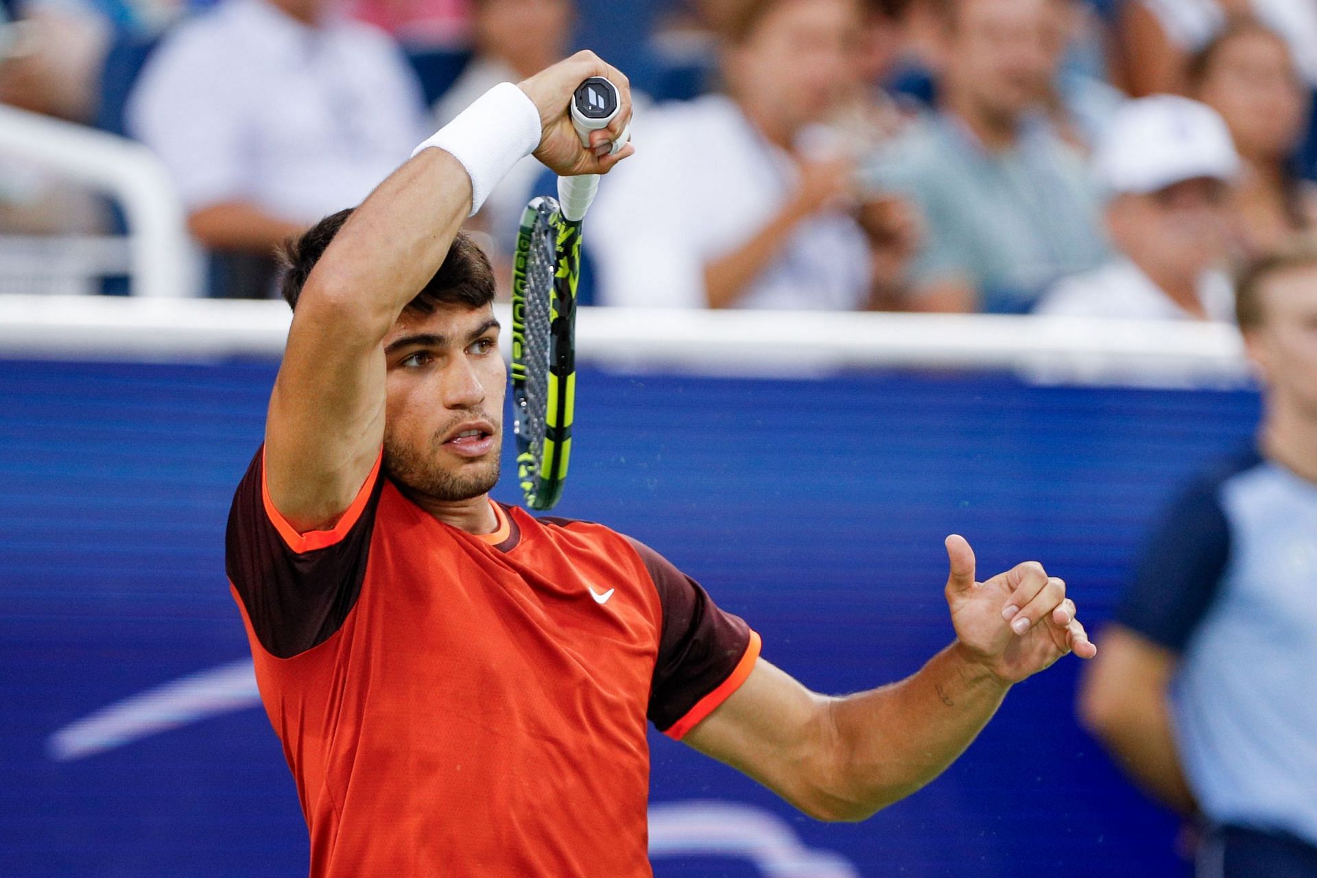 Carlos Alcaraz pictured at the 2024 Cincinnati Open - Source: Getty