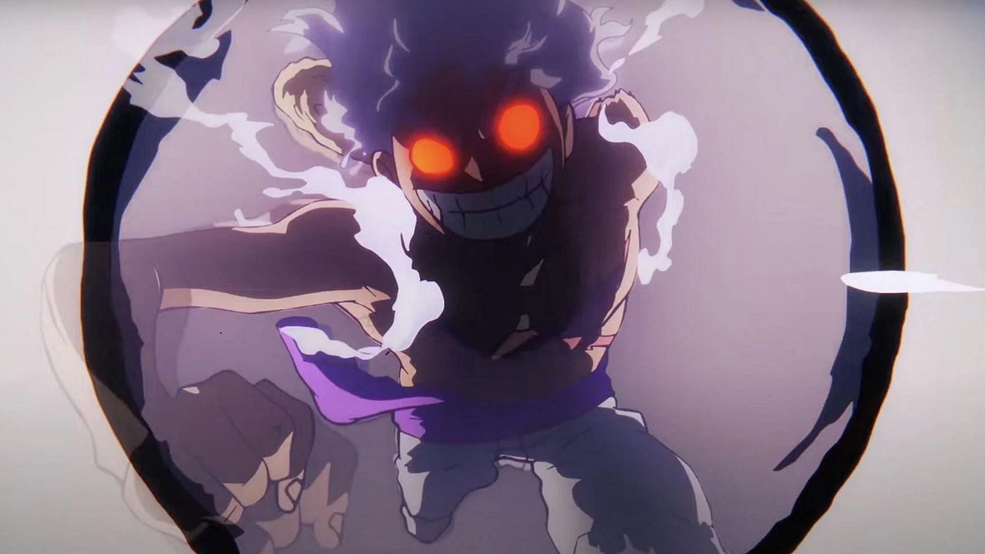 Luffy after his devil fruit transformation (Image via Toei Animation)