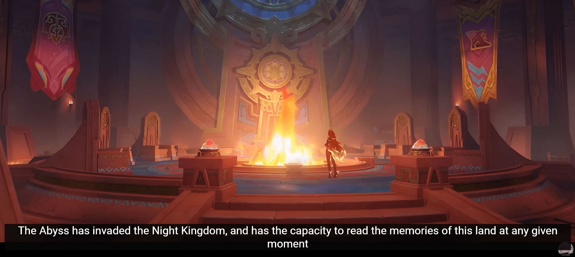 The Abyss Order seems to have invaded the &quot;Night Kingdom&quot; in Natlan (Image via HoYoverse)