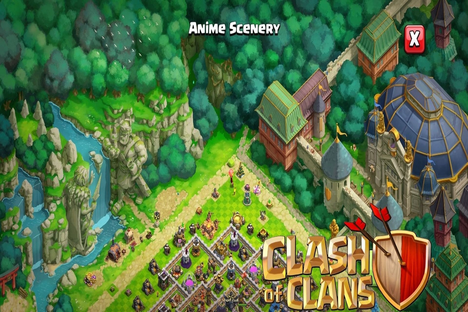 Clash of Clans anime scenery