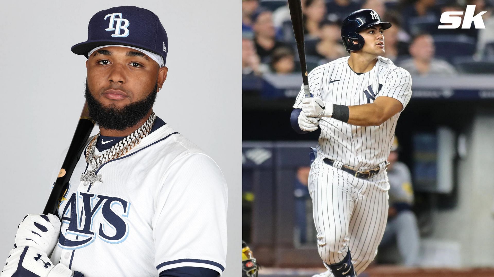 Junior Caminero and Jasson Dominguez are two prospects to stash in fantasy baseball (Photo Source: IMAGN)