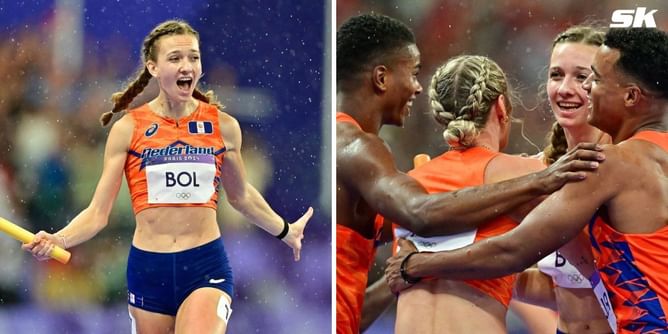 "Femke Bol is once-in-a-lifetime talent" - 24-year-old lauded by teammate Eugene Omalla after guiding Netherlands to mixed relay gold in Paris 2024