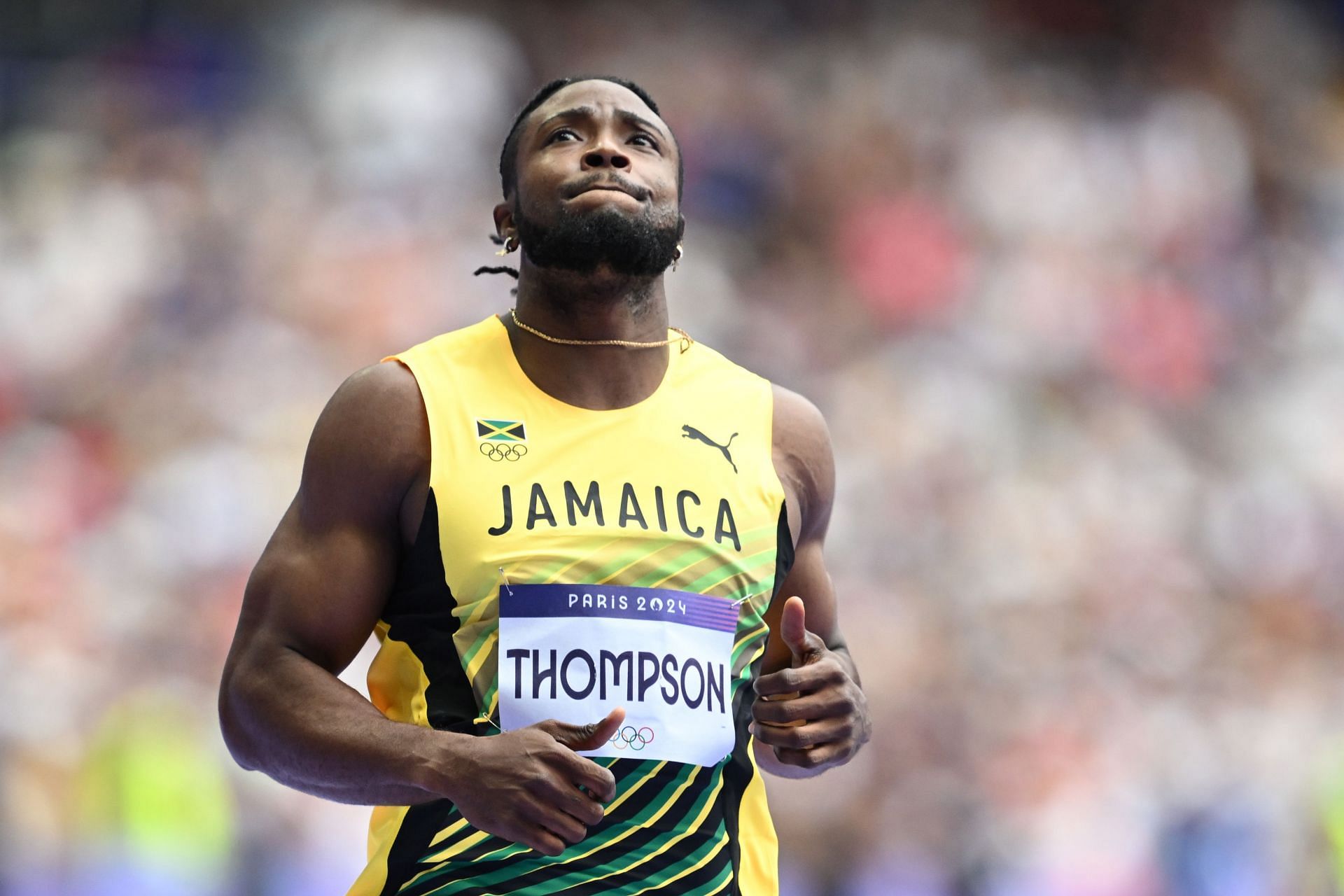 Kishane Thompson at Paris Olympics 2024 - Source: Getty