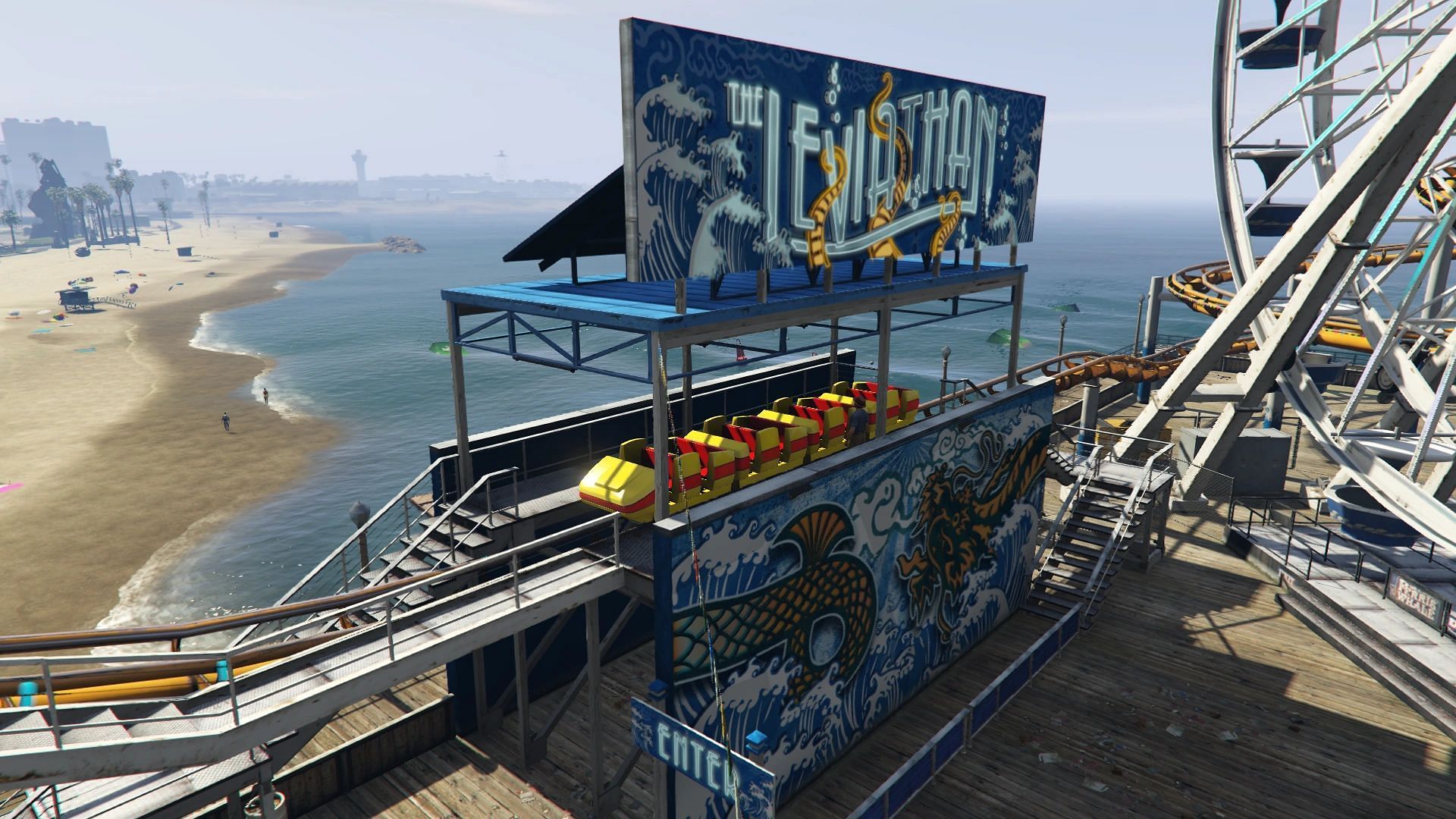 The Leviathan has a different paint job in GTA Online (Image via Rockstar Games)