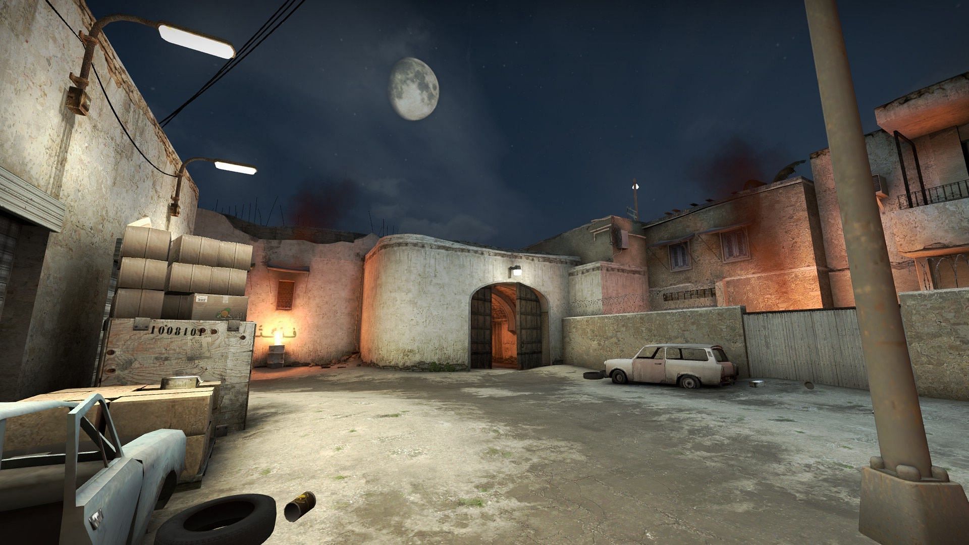 Dust 2 Night map (Image via Valve)