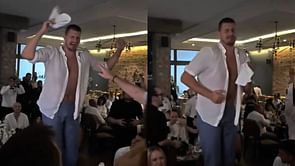 Watch: Nikola Jokic shows off dance moves in unbuttoned shirt in Serbia following stellar Olympics