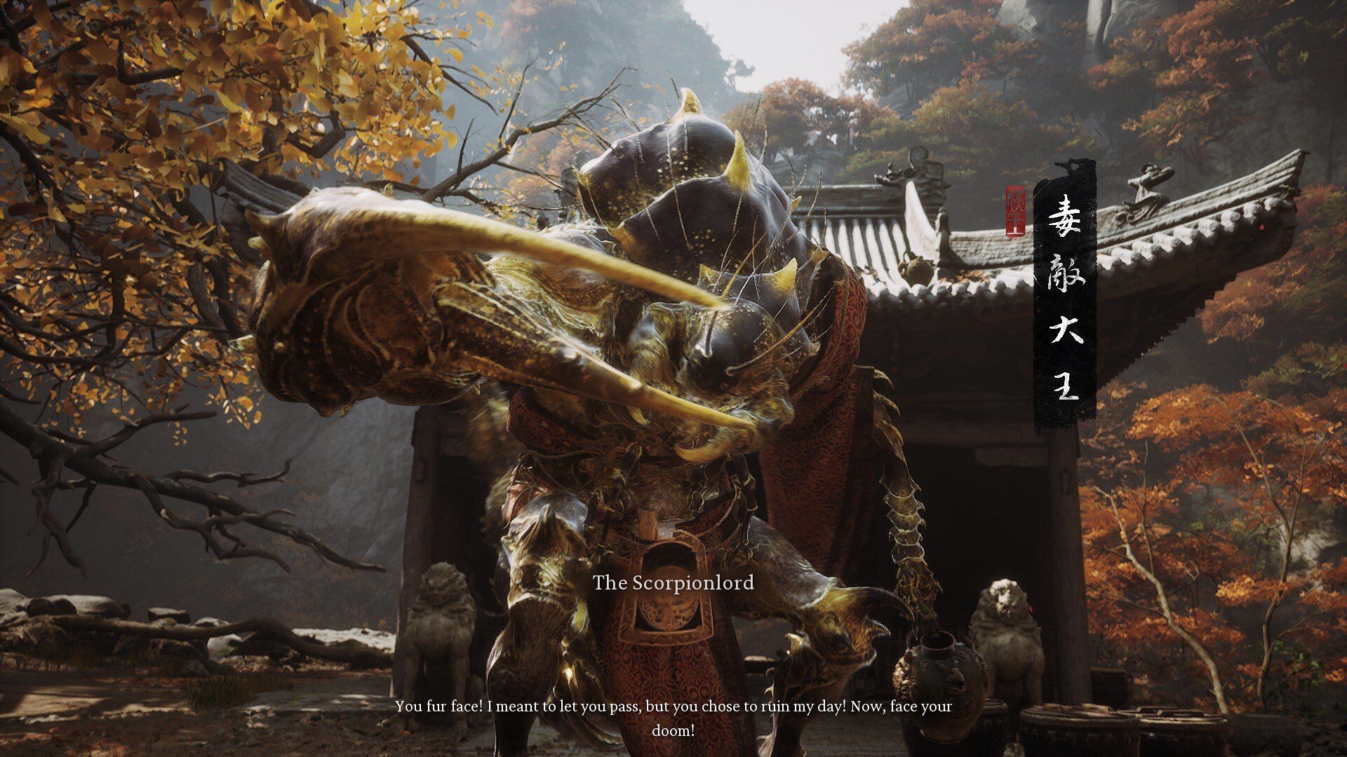 Scorpionlord is one of the optional bosses in Black Myth Wukong (Image via GameScience)