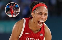 "That bi**h" - A'ja Wilson gives NSFW shoutout for Kahleah Cooper's standout performance vs France in gold game