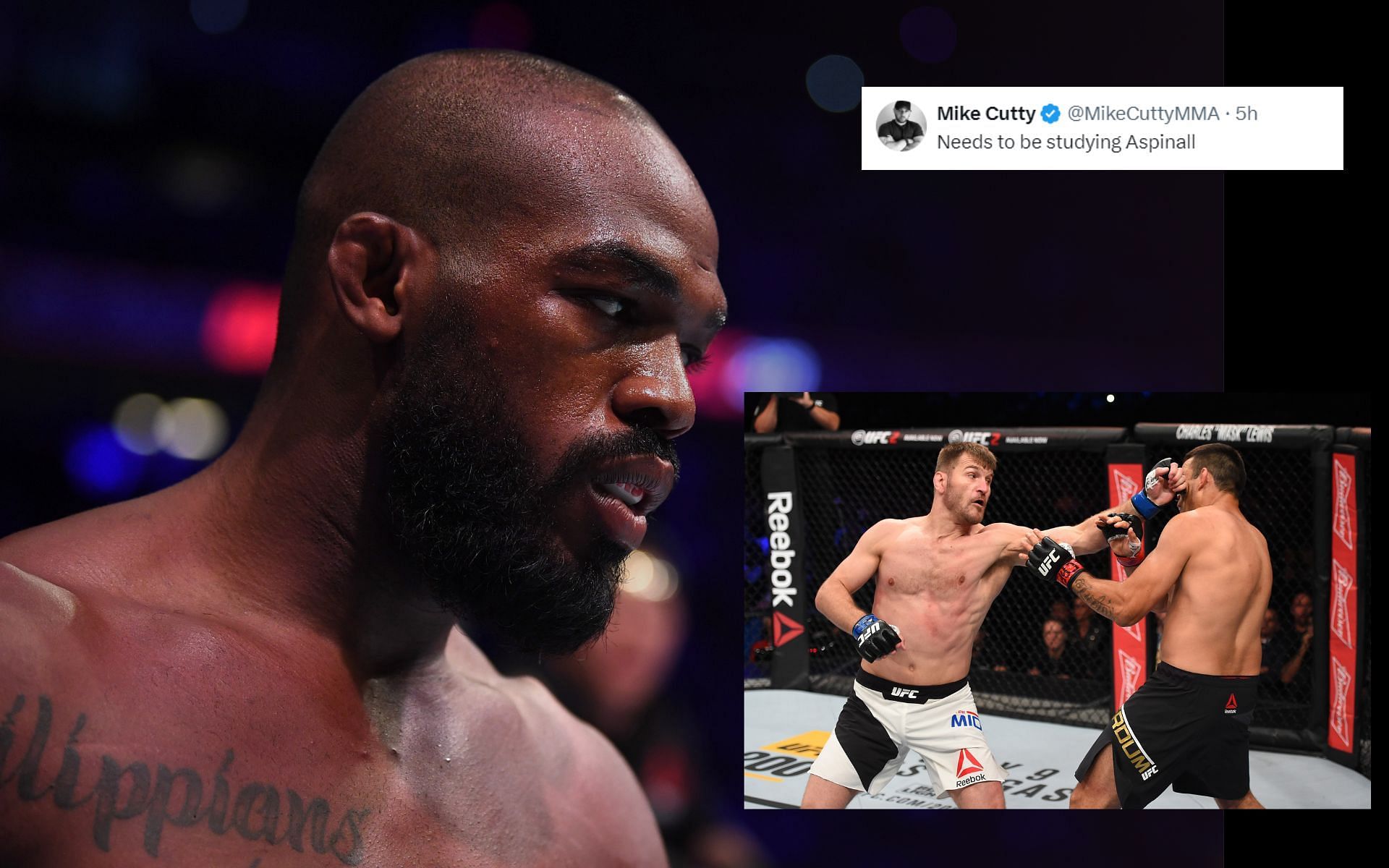 Fans react to Jon Jones studying footage of Stipe Miocic fight [Images courtesy: Getty]