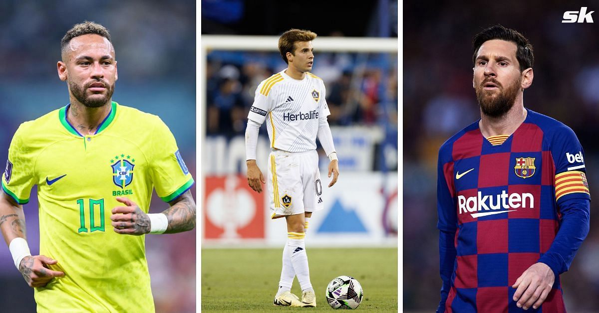 Neymar, Riqui Puig and Lionel Messi (from left to right)