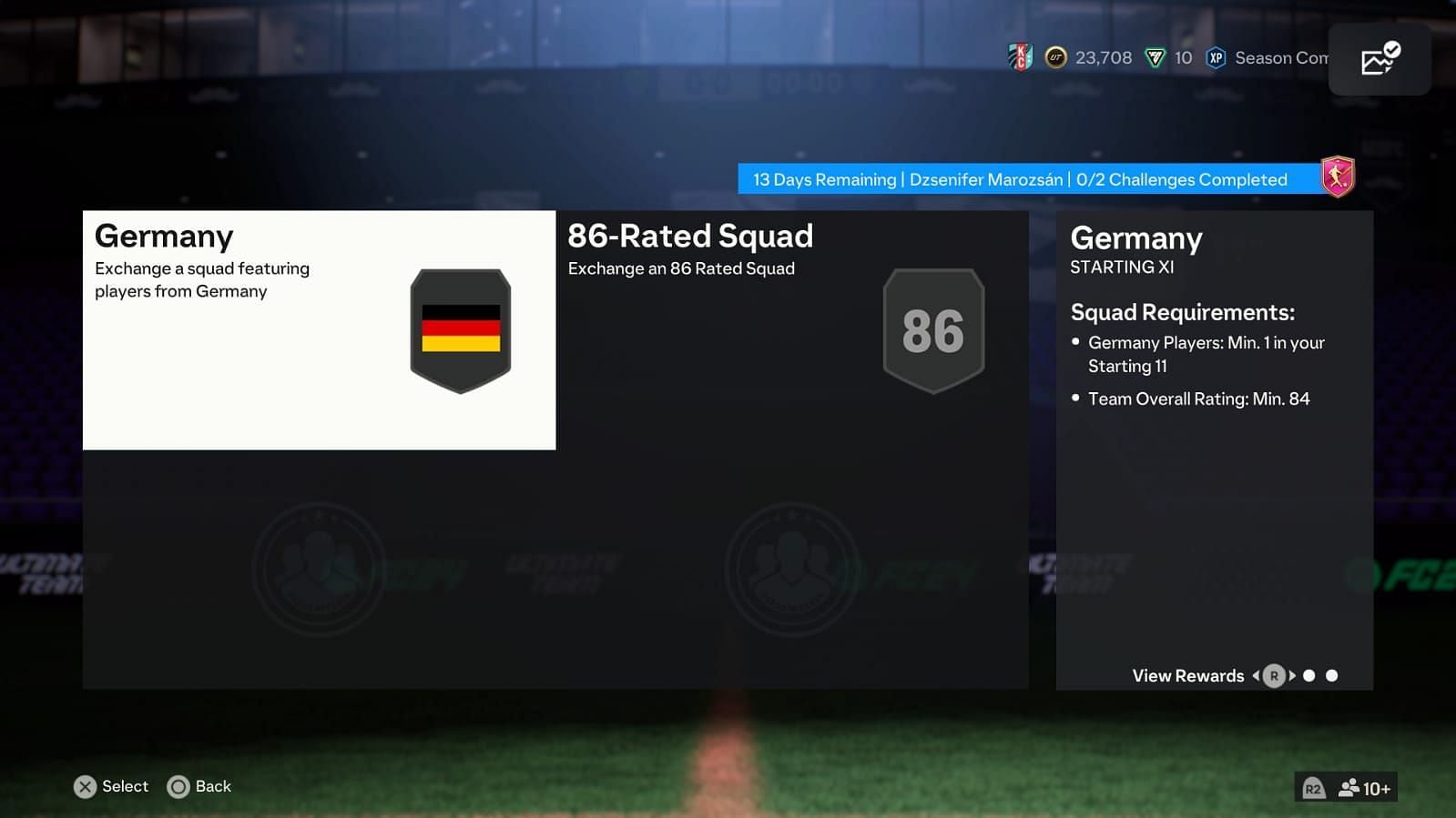 The SBC has two segments (Image via EA Sports)