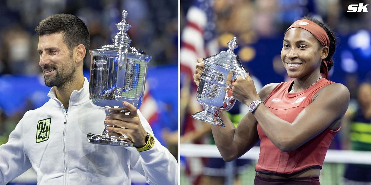 Novak Djokovic and Coco Gauff (Source: Getty)