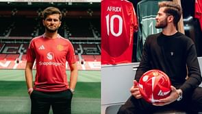 [In Pictures] Shaheen Afridi visits Old Trafford; receives customised Manchester United jersey
