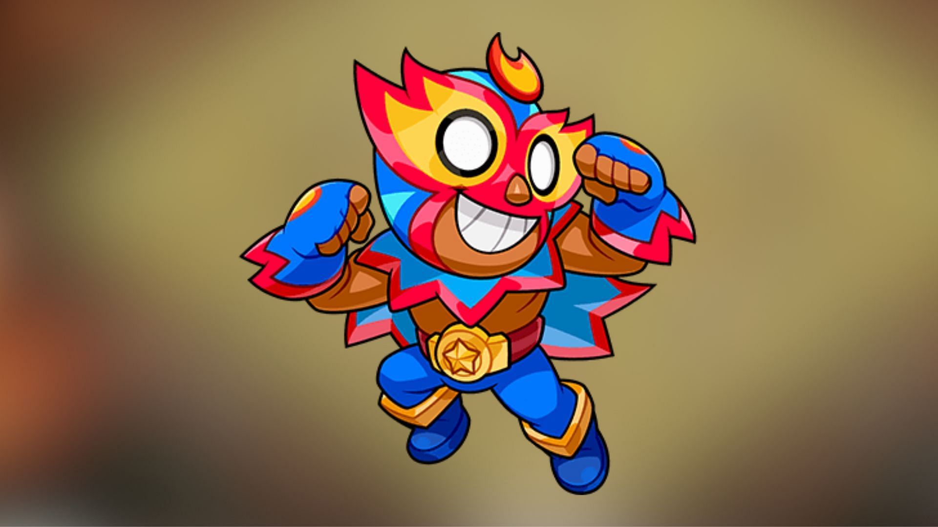 Classic El Primo performs a flying elbow drop after busting five enemies (Image via SuperCell)