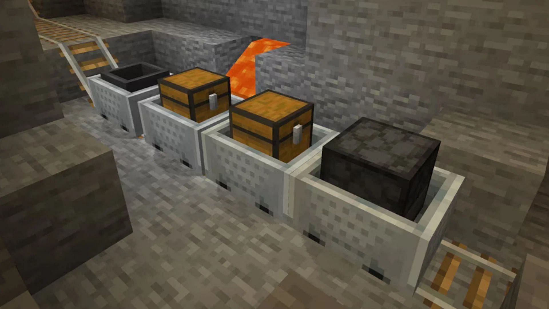 Minecarts in Minecraft are getting some big changes (Image via Mojang Studios)