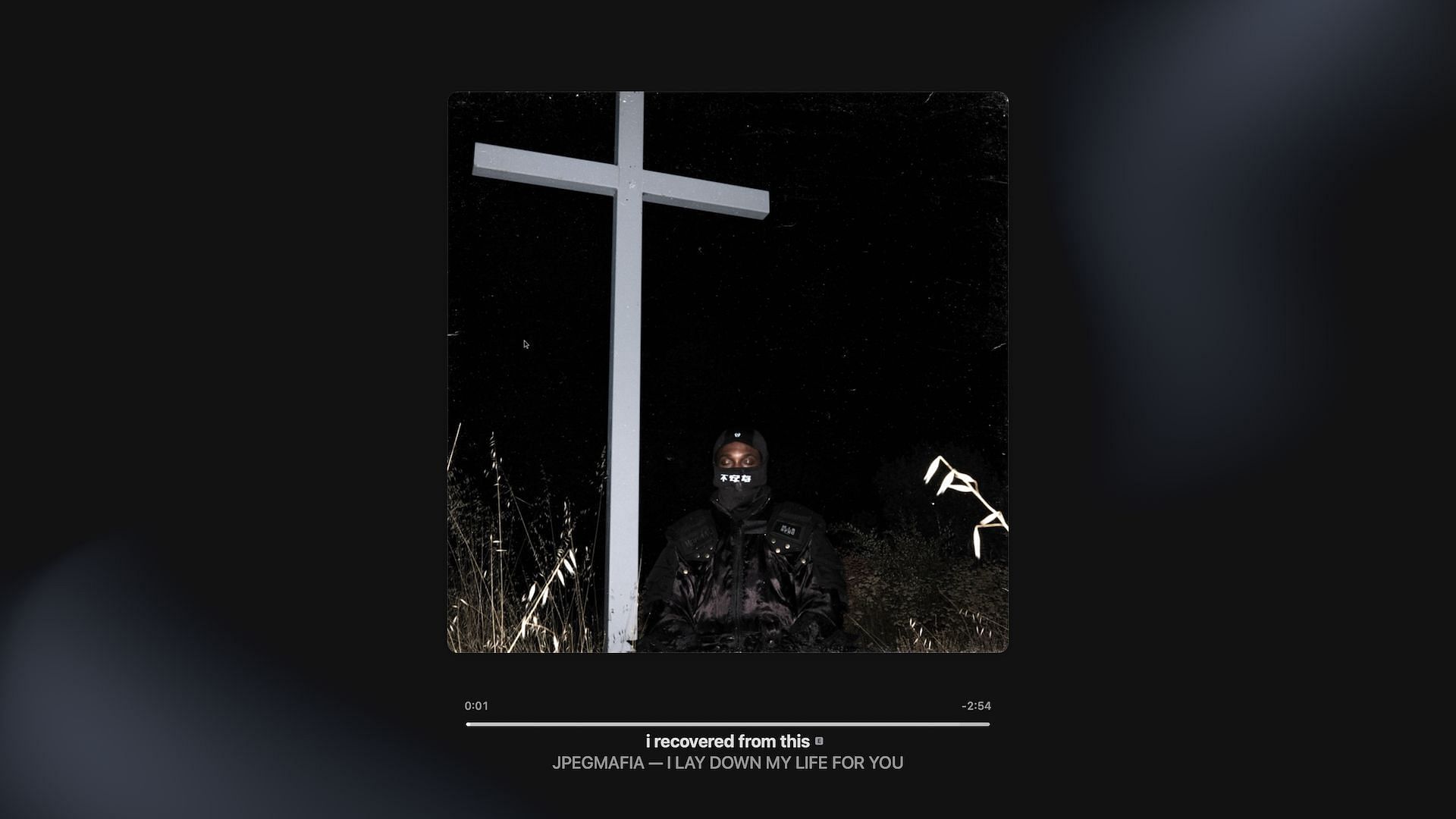 Track 14 on JPEGMafia&#039;s fifth studio album &#039;I LAY DOWN MY LIFE FOR YOU&#039; (Image via Apple Music)