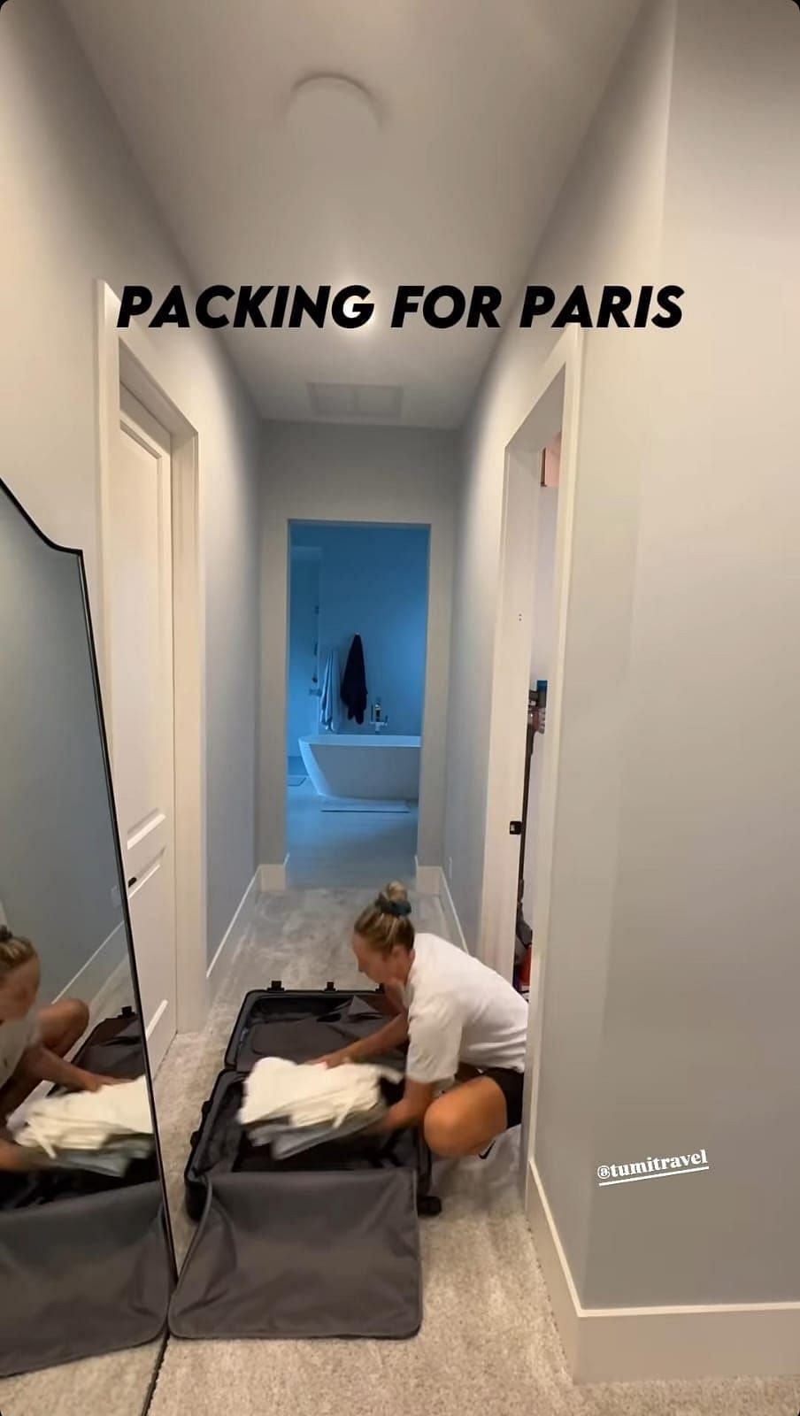 Still from Nelly Korda&#039;s Instagram story (@nellykorda)