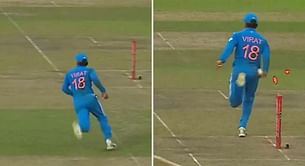 [Watch] Virat Kohli's brilliant game awareness as he races onto the stumps to run out Akila Dananjaya in IND vs SL 2nd ODI