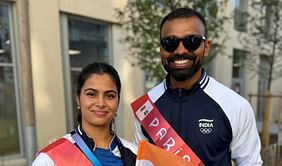 [In Pictures] Manu Bhaker and PR Sreejesh turn up in style ahead of the Paris 2024 Olympics closing ceremony