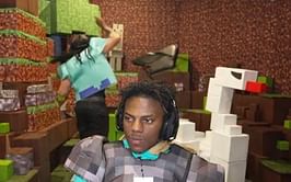 Kai Cenat throws a chair in IShowSpeed's streaming room in rage after latter dies during their Hardcore Minecraft marathon
