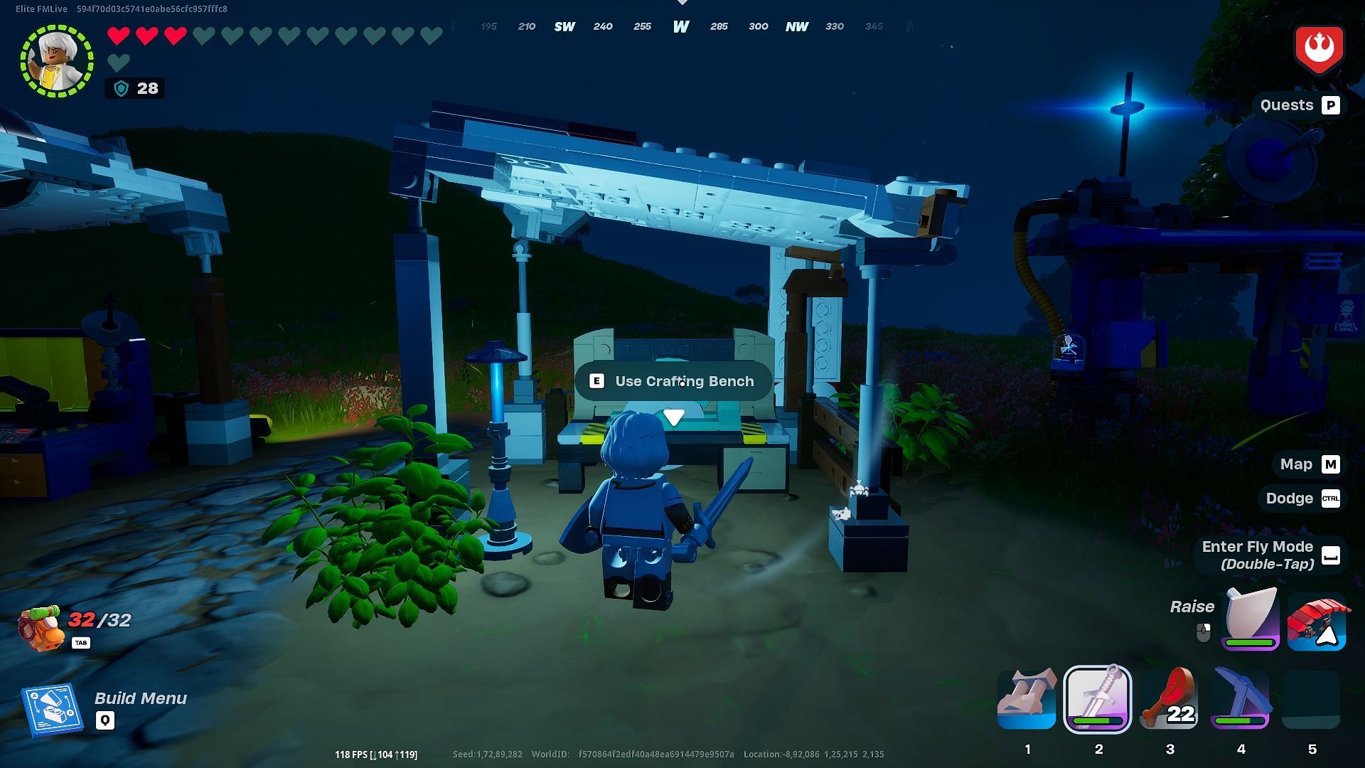 Klombos in LEGO Fortnite could make the crafting bench obsolete (Image via Epic Games)