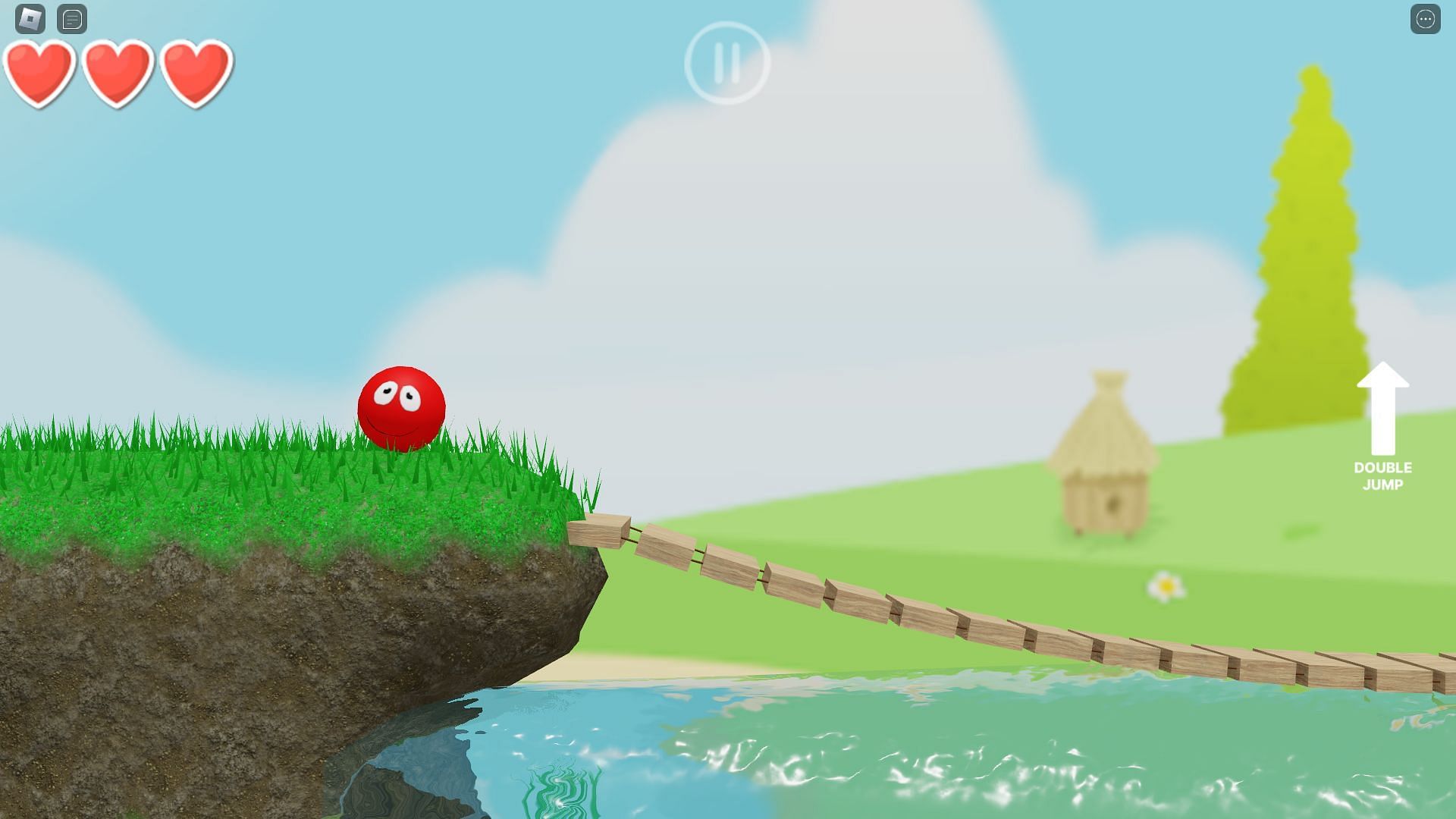 Red Ball gameplay (Image via Roblox)