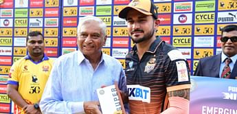 [WATCH] Hubli Tigers captain Manish Pandey takes stunning catch against Mangaluru Dragons in the 2024 Maharaja Trophy T20