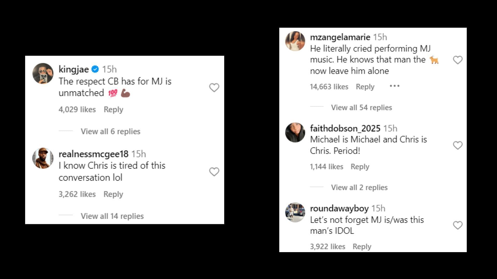 Reactions posted on social media (Images via Instagram/theshaderoom)