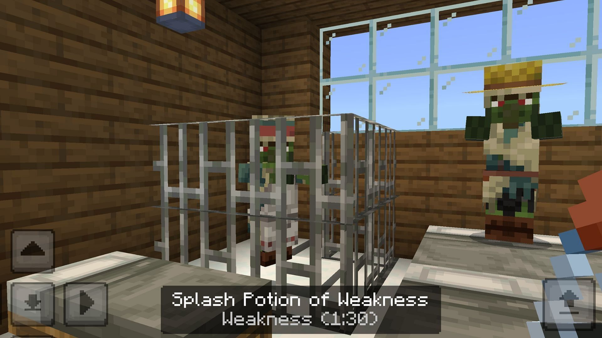 You can use iron fence and beds to speed the curing process (Image via Mojang Studios)